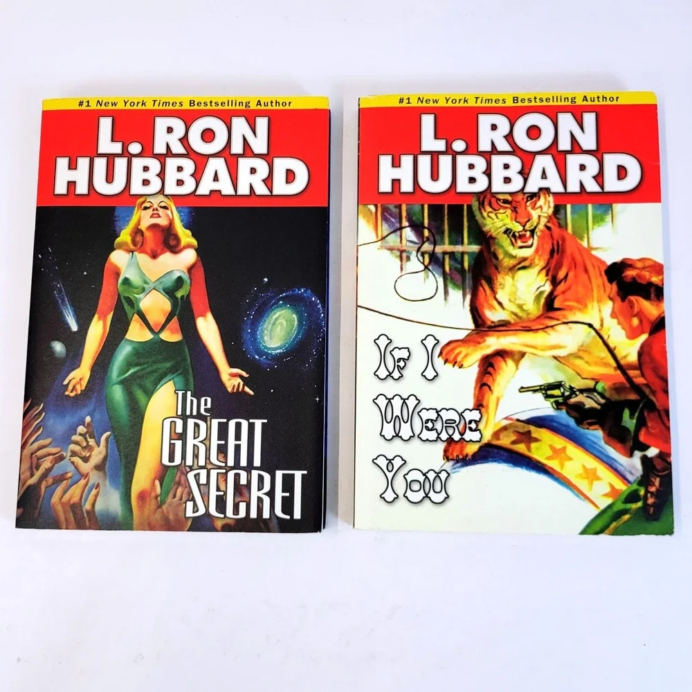 L. Ron Hubbard Paperback Books The Great Secret If I Were You Sci-Fi Adult Set